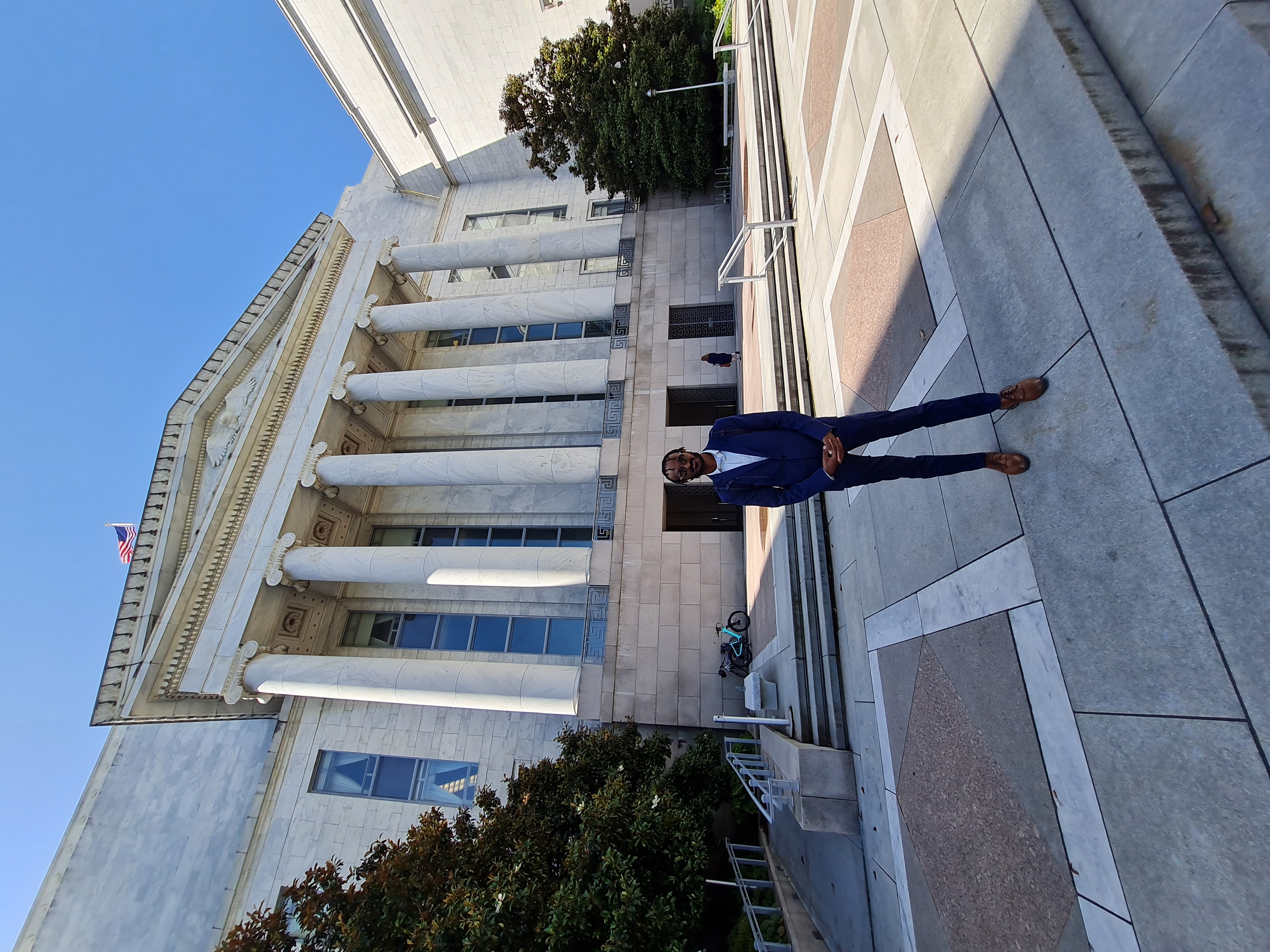 First day of working on the Hill outside the Rayburn Office Building.